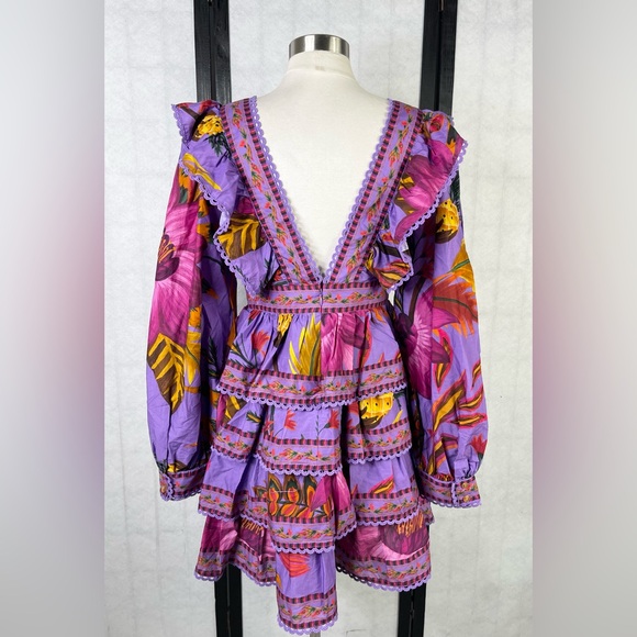 FARM Rio Purple and Multicolor Floral Dress - Picture 4 of 13